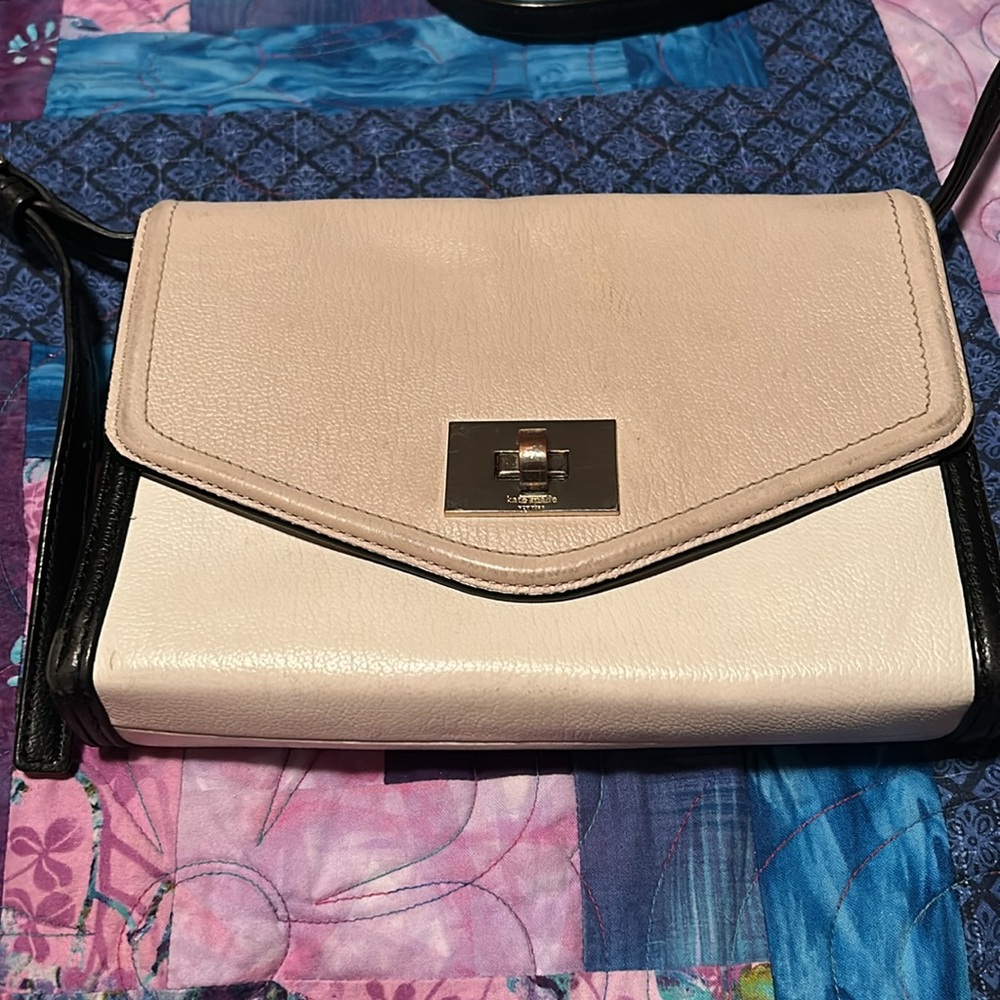 Vintage, tri-color Kate Spade crossbody purse